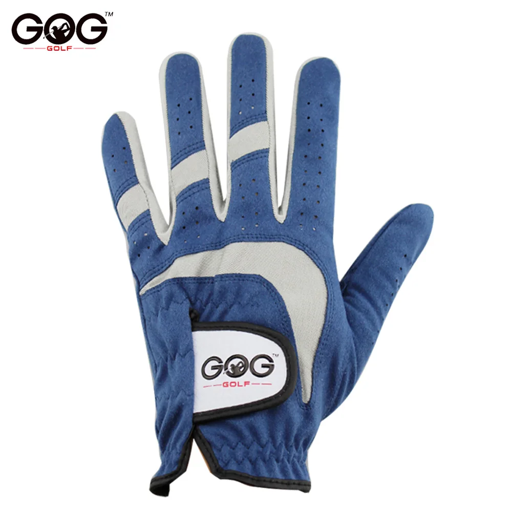 2017 new Brand GOG new golf gloves Breathable Soft Fabric Golf Glove Left right Hand Blue Sports