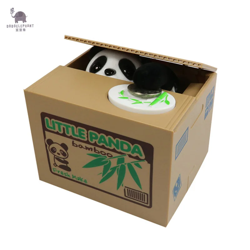 Panda Cat Thief Money boxes toy piggy banks gift kids Automatic Stole Coin Bank boxes Money Saving drop shipping цена Panda Cat Thief Money boxes toy piggy banks gift kids Automatic Stole Coin Bank boxes Money Saving drop shipping цены онлайн