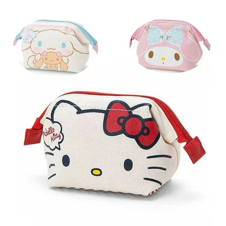 Mini Cute Hello Kitty Cosmetic Bags Girl's Travel Makeup Tools