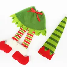 500 шт. Рождество украшения поставки в горошек/В Полоску Красный бутылки вина Обложка Сумки для Рождество домашней вечеринки красное вино декор бутылки