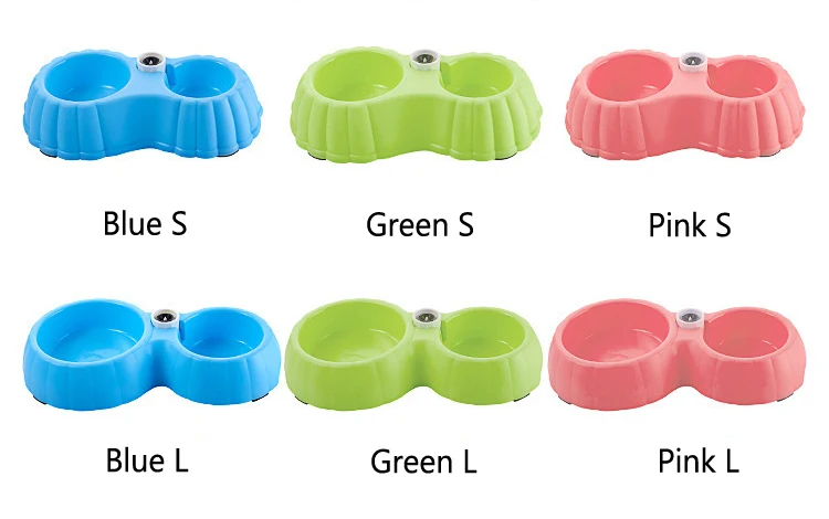 Cute Pumpkin Shape Pet Feeder Plastic Dual Port Automatic Water Drinking Pet Bowl Food Feeder For Cats Dogs Puppy Without Bottle (5)