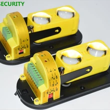 LPSECURITY 100 м Открытый ИК-луч детектор инфракрасного барьера сигнализация двойной луч фотоэлектрический с переключателем каналов и светодиодный индикатор