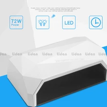 Инструменты для ногтей с одним вентилятором вакуумная машина для удаления пыли для ногтей 36UV/светодиодный светильник для терапии с двойным источником 4 зубчатой регулировкой