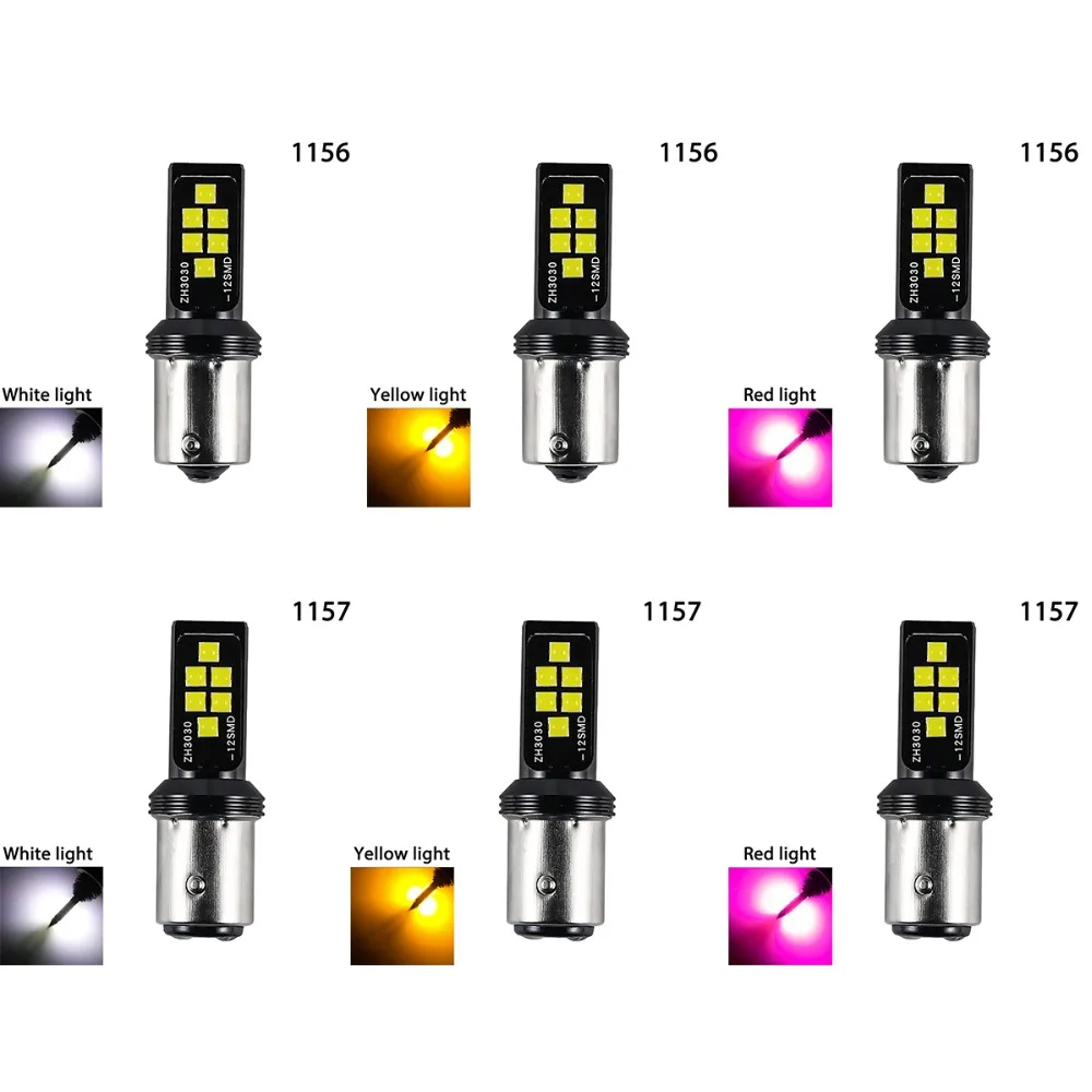 2 шт. 1156 BA15S P21W светодиодный PY21W BAU15S 1157 7440 7443 P21/5 Вт светодиодный лампы R5W DRL автомобильные указатели поворота Стоп-сигнал заднего хода авто светодиодные лампы 12 В