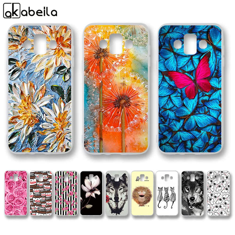 

AKABEILA Case For Samsung J7 Duo Cases Silicone Flexible Nutella Flamingo Flower Cover For Samsung Galaxy J7 Duo 2018 Covers