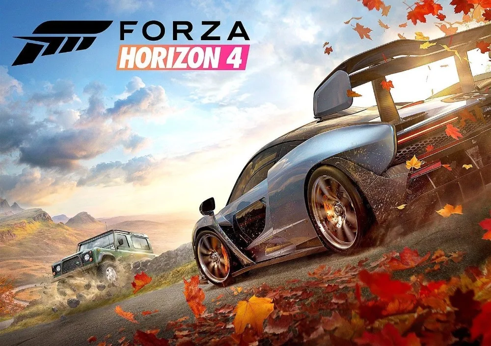 Forza Horizon 4 Silk постер декоративная стена картина 24x36 дюймов | Дом и сад