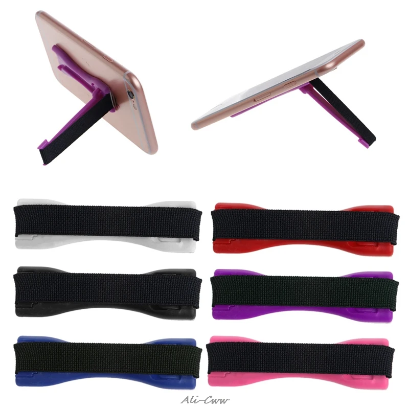 

Universal Finger Grip Selfie Strap Sling Stand Holder For Cell Phones Tablets