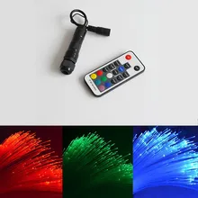 Мини 2 Вт RGB led волоконно-оптическое освещение 0,75 мм 50 шт.* 2 м Оптическое волокно DIY украшения