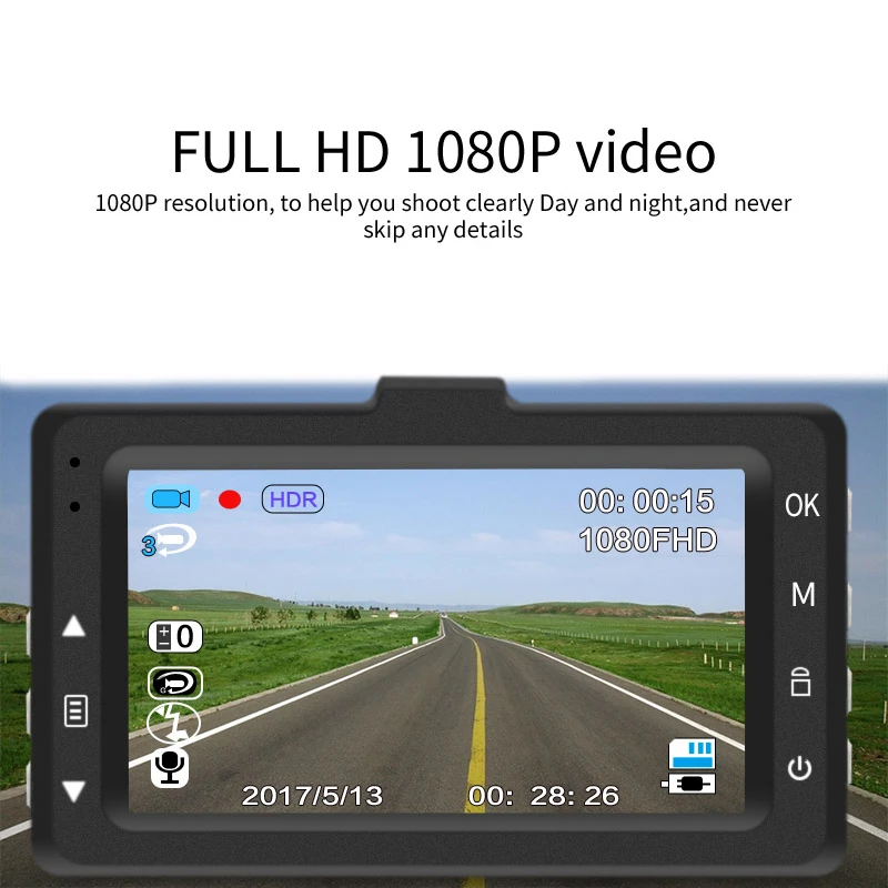Высококачественный Автомобильный видеорегистратор Novatek 96655 full hd 1080p