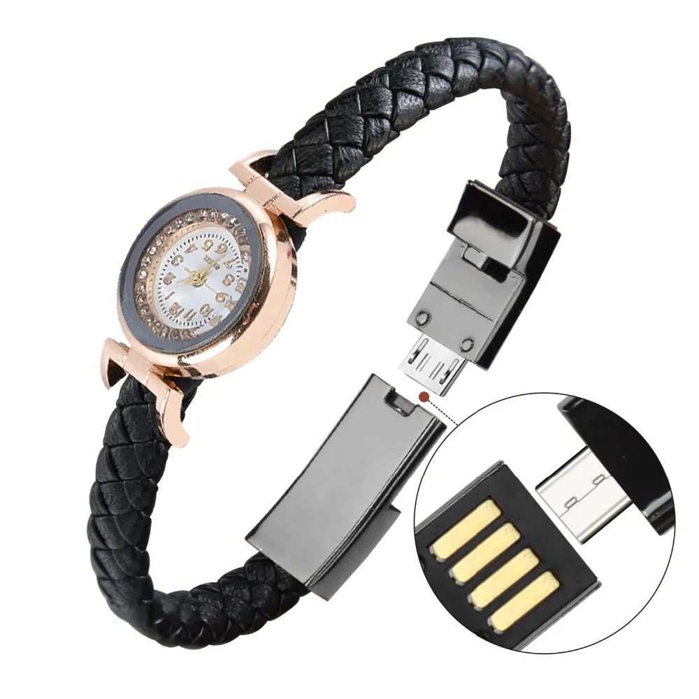 

Sports bracelet watch usb cable charger for phone charging adapter for xiaomi iphone 7 8 plus x oppo mi 8 a2 smartphone charge