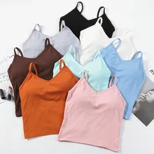 Женская майка с подкладкой, топ с открытой спиной, женское сексуальное нижнее белье, женские майки, топ, нижнее белье