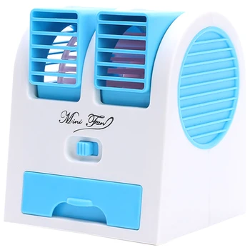 

Mini Usb Small Fan Cooling Portable Desktop Dual Bladeless Air Conditioner