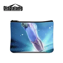 Dispalang Кошелек для монет для девочек маленький кошелек для монет балетки с принтом сумки для денег детские карманные кошельки ключ мини-молния сумка