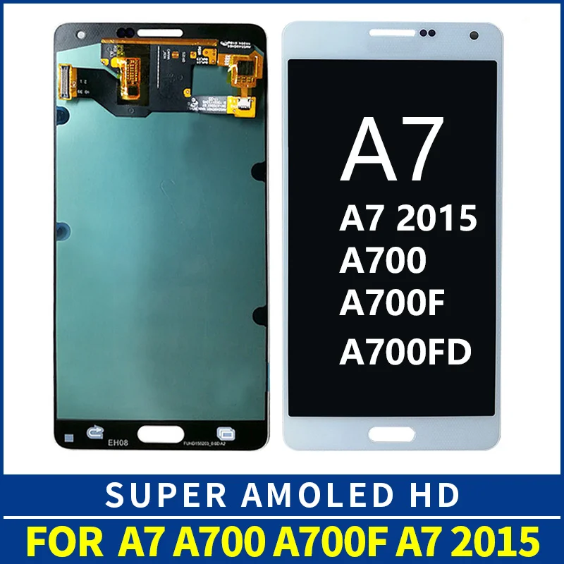 ЖК дисплей Super AMOLED для Samsung Galaxy A7 2015 A700 A700F A700H A700K с сенсорным экраном дигитайзер