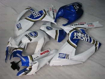 

GSX R 750 2006 - 2007 K6 Fairings GSXR750 06 Abs Fairing GSXR600 07 Blue White Lucky Strike Full Body Kits