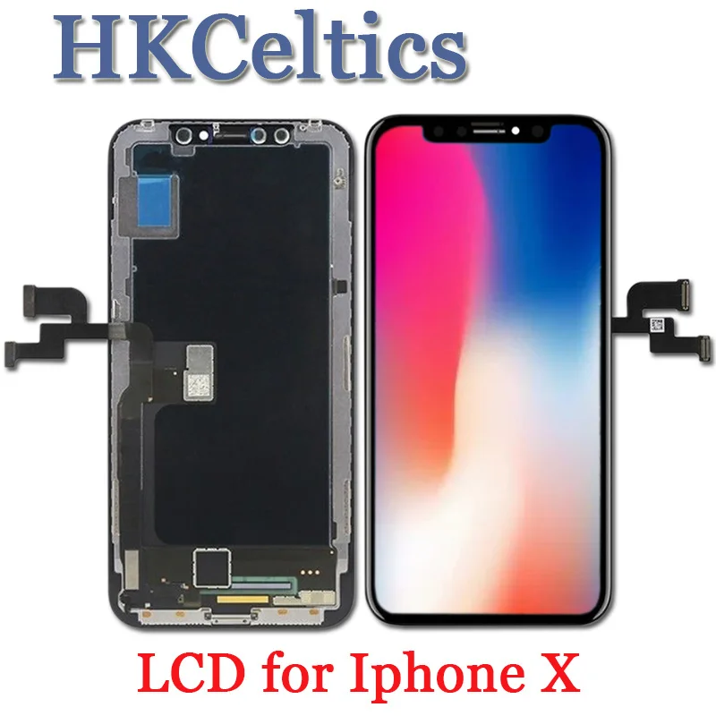 ЖК дисплей 100% класса AAA Super Amoled для Iphone X Ремонтный iPhone стекло сенсорный экран в