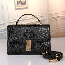 OL стиль натуральная кожа аллигатора Офисная Женская рабочая сумка из крокодиловой кожи женский кошелек с длинным ремешком женская сумка-мессенджер