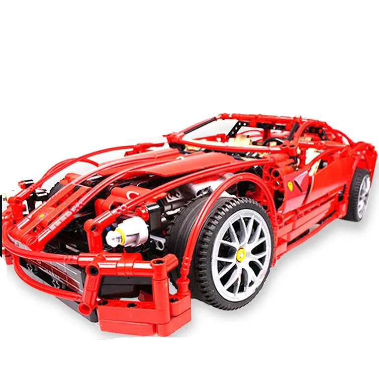 

1322pcs Technical 599 1:10 Racing Car Game set Model Building Block Compatible with legoing 8145 toys
