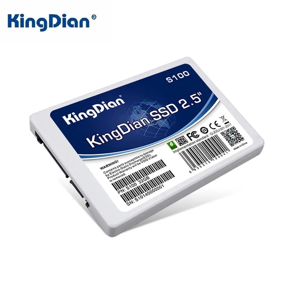 

KingDian SSD 2.5 SATA 2 SATA 3 SSD Most Competitive Series GB S100 32GB SSD Internal Solid State Drive HD HDD For Laptop