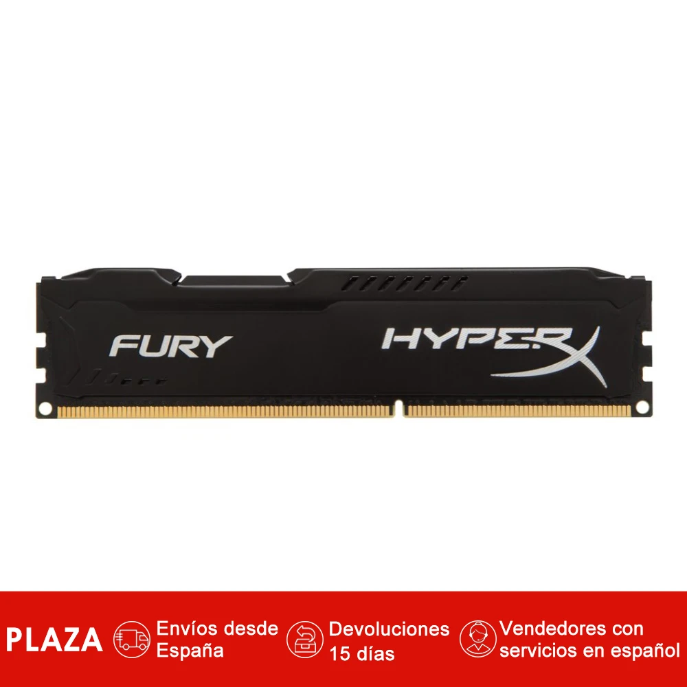 

HyperX FURY Black 8GB 1600MHz DDR3, 1 x 8 GB, 240-pin DIMM, Black