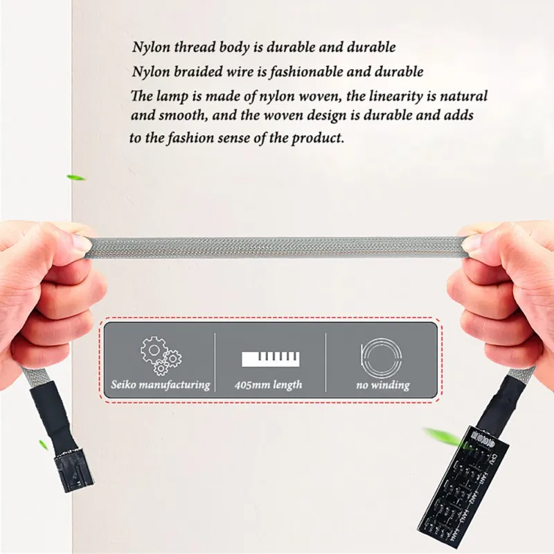 Computer Chassis Fan LED Light 3pin\4pin Hub Computer Fan Line RGB Extension Cable