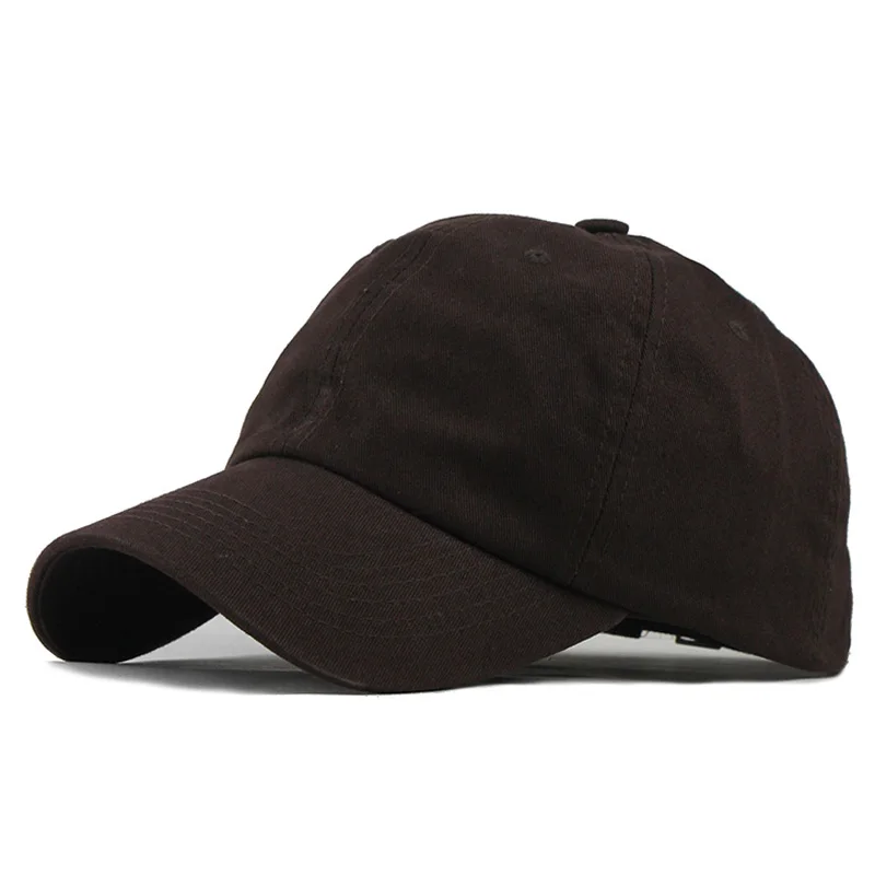 [FLB], унисекс, весна-лето, одноцветные бейсболки, из стираного хлопка, женские бейсболки шляпы Gorras Casquette, мужские кепки F308 - Цвет: F308 Brown