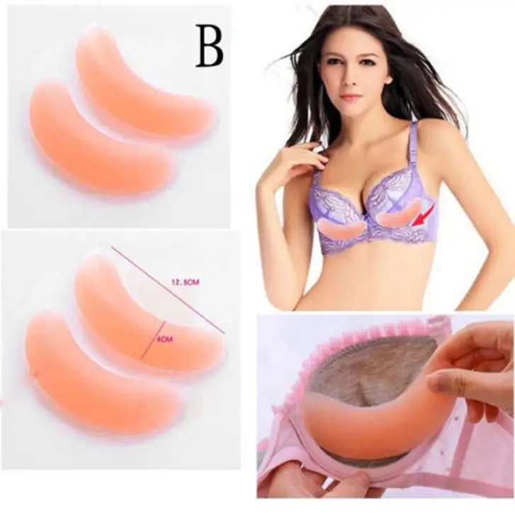 3 Types Sexy Women Silicone Gel Push Up Bra Pad Insert Breast Enhancer Bikini Swimsuit Pocket Padded Bra Swimwear Invisible Pads 10