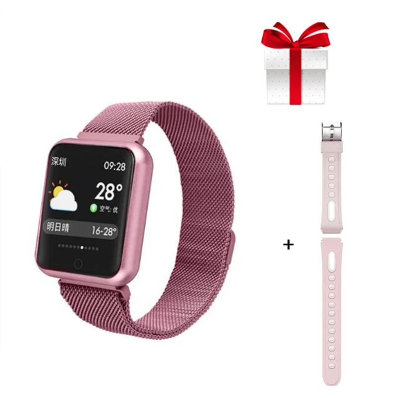 

Smart watch P68+belt/set IP68 fitness tracker Smart Watch activity tracker heart rate monitor blood pressure PK S226 B57 IWO5 Y6