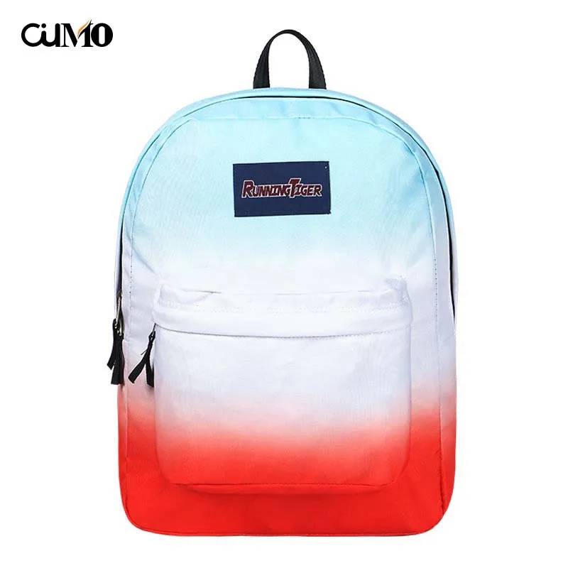 

Ou Mo brand Gradient Color laptop backpack feminina backpack Women Boys/Girls school Bag teenagers computer man Backpack
