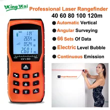 40 м 60 м 80 м 100 м 120 м Улучшенный водонепроницаемый цифровой лазерный дальномер зона Объем Инструмент цифровой рулетка