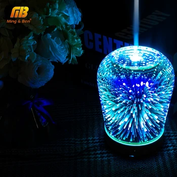 

LED E27 Colorful Edison Bulbs 3D Night Light 7 Color Change Air Humidifier Aroma Oil Diffuser Lampada For Novelty Holiday Lights