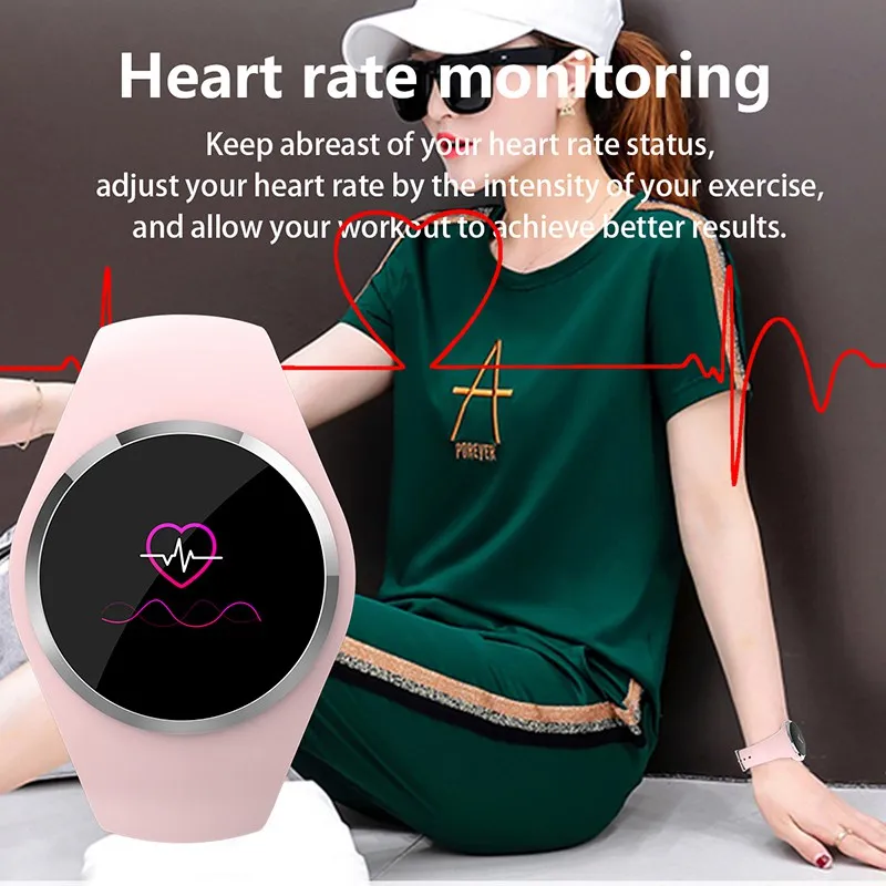 VTIN Smart Watch Heart Rate Fitness Tracker Smart Wristband Blood Pressure Unisex Intelligent Bracelet for IOS Android Phone