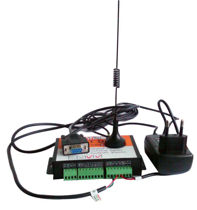 Беспроводной дистанционный регистратор данных GSM утечки воды Alarm6AI 6DI (с реле 12 В) и