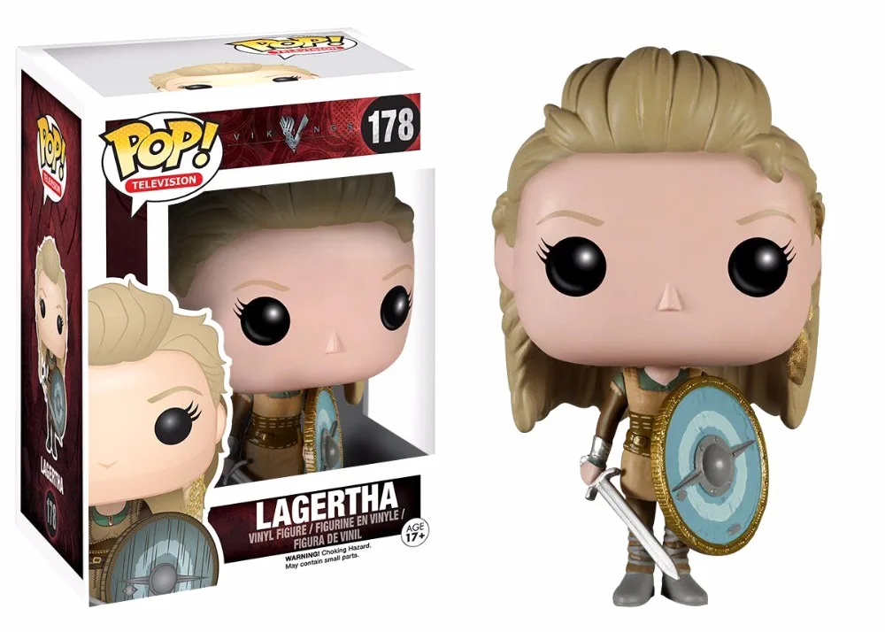 Фигурки Funko pop Vikings 178 # LAGERTHA 177 RAGNAR LOTHBROK декоративные фигурки высокого качества