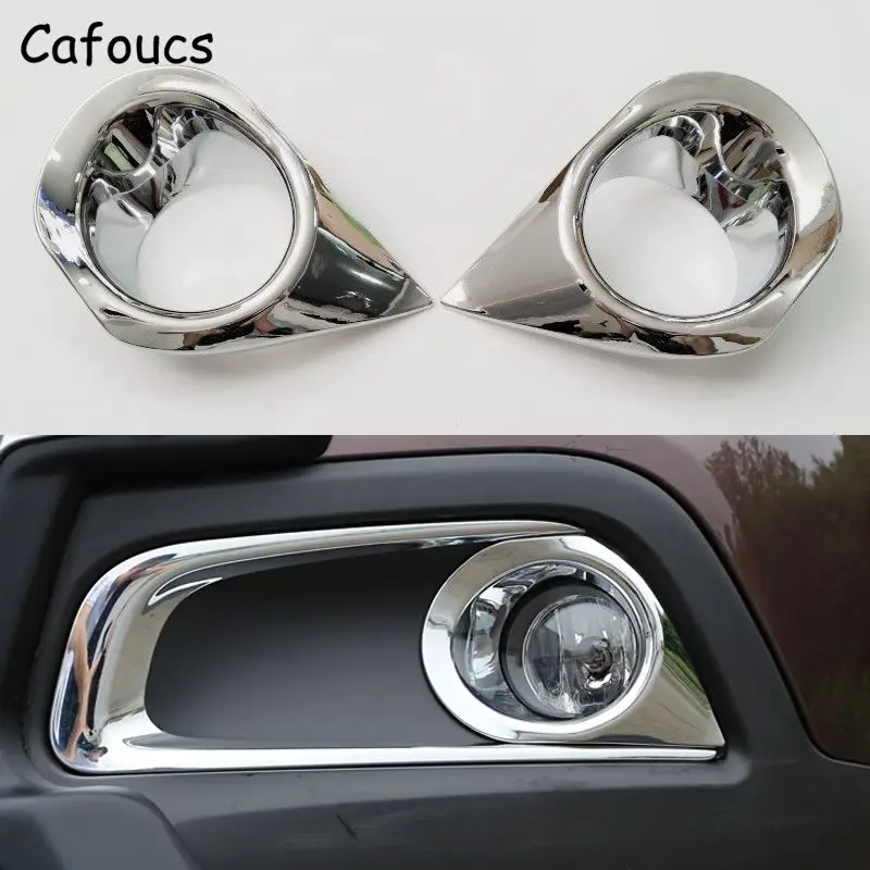 Cafoucs Car Styling For Peugeot 2008 Front Fog Lights Frame Trim 2014