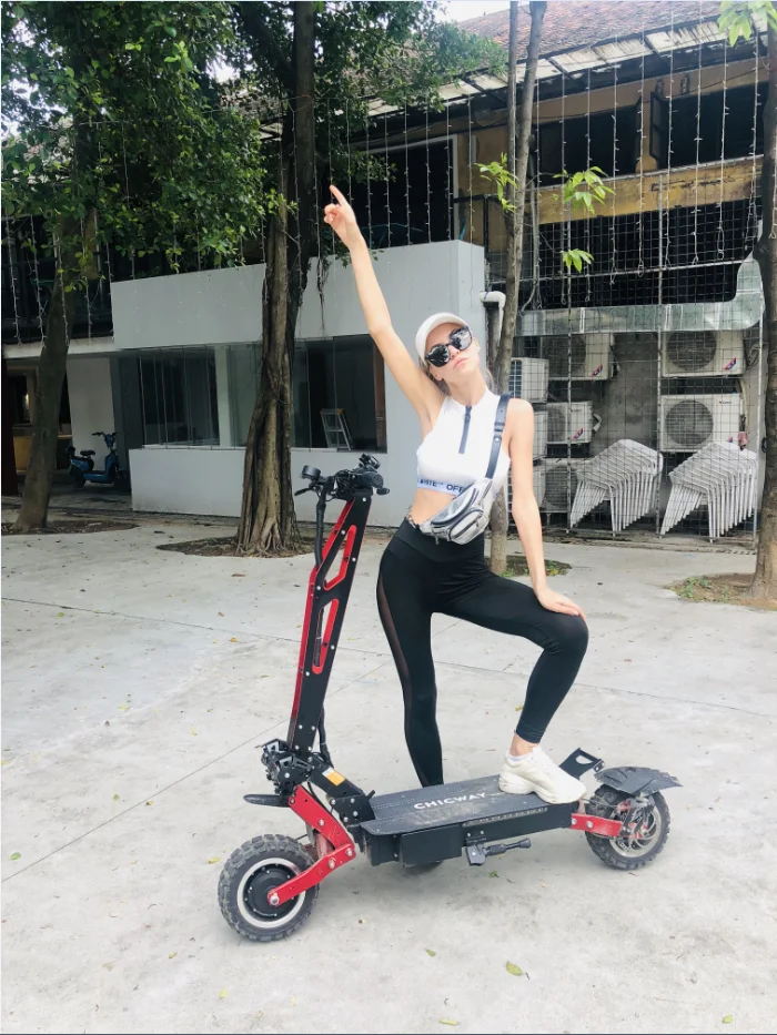 Best 2019 hottest CHICWAY Spiderman off-road electric scooter,Dual drive 3200W,Independent suspension,hydraulic shock absorber,80km/h 5