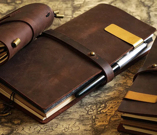 Buy Vintage Diary Notebook Journal Blank Leather Cover