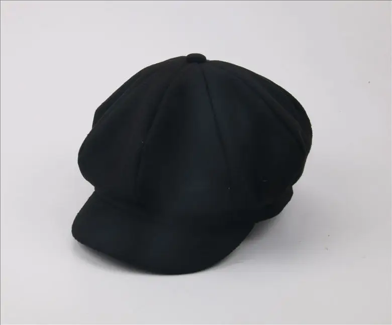 פעוט תינוק כומתת כובע עבור בני בנות ילדים Newsboy שטוח כובע Casquette אביב סתיו מוצק אדום שחור אפור 2-6Y