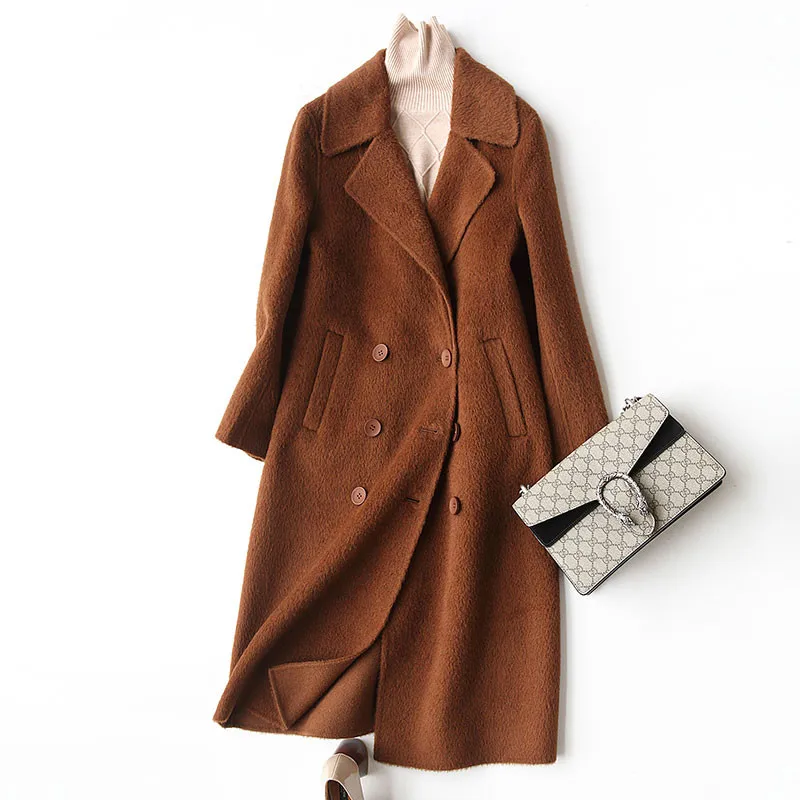 Femme camel Hiver gris Cachemire Army En Green Manteau D'alpaga Spring Femmes 2018 F11200 New Veste Manteaux Laine Femelle Casual ZcBwWUq7Og