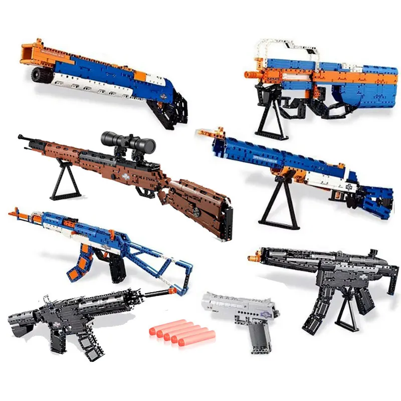 P90 98k Ak47 Desert Eagle Toy Gun Legoing Gun Model Building Blocks Compatible with Legoed Technics Bricks Toys P90 98k Ak47 Desert Eagle Toy Gun Legoing Gun Model Building Blocks Compatible with Legoed Technics Bricks Toys