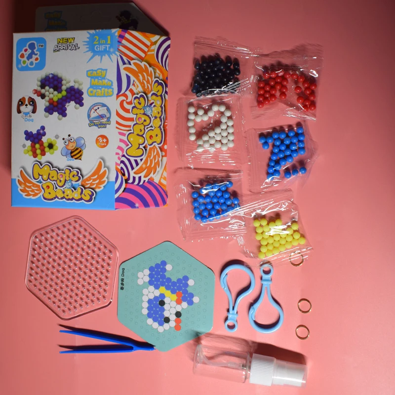 Perler Pegboard бисер набор игрушек для детей Diy воды Aqua Bead собака и пчелы предохранитель головоломки дети головоломки для девочек и мальчиков