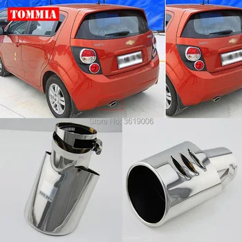 

tommia High Quality T304 Stainless Steel Exhaust Muffler Tip For Chevrolet Aveo 2011-2014