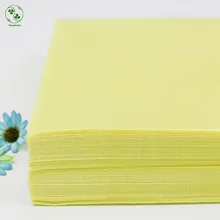 Однотонная светло-желтая полиэфирная войлочная ткань чистый цветной нетканый пакет 30X30 см для детей ручная работа Ткань DIY Войлок ремесло