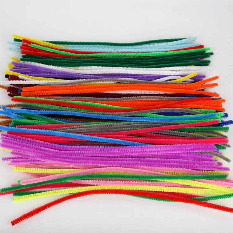 100pcs-30cm-Chenille-Stems-Pipe-Cleaners-Kids-Plush-Educational-Toy-Colorful-Pipe-Cleaner-Toys-Handmade-DIY