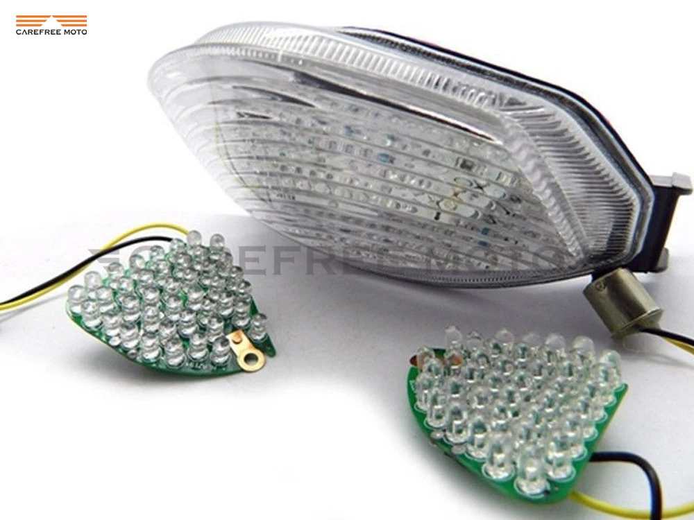 

Clear Motorcycle LED Turn Signals Tail Brake Light Case for Suzuki GSXR1000 GSXR 1000 2005 2006 K5