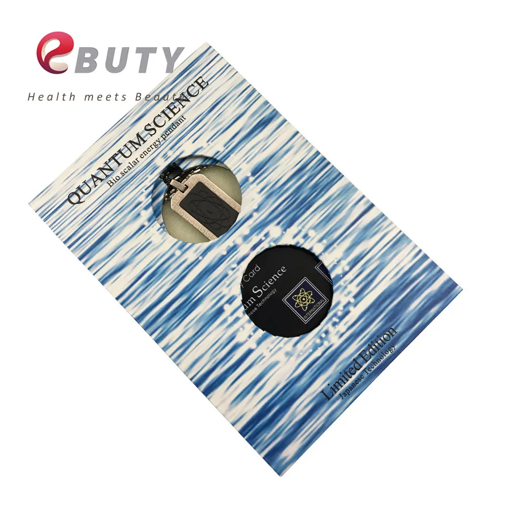 

EBUTY Quantum Scalar Energy Pendant Rectangle With FIR Magnetic Energy Ball Fashion Jewelry Pendants Best Gift for Women & Men