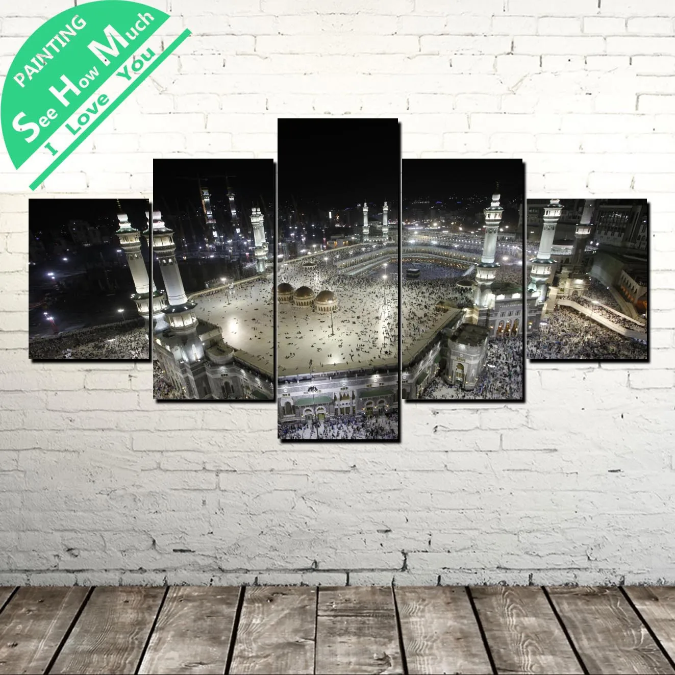 

5 Piece Holy Land Wall Art Canvas Poster and Print Canvas Painting Decorative Picture for Living Room Canvas Painting