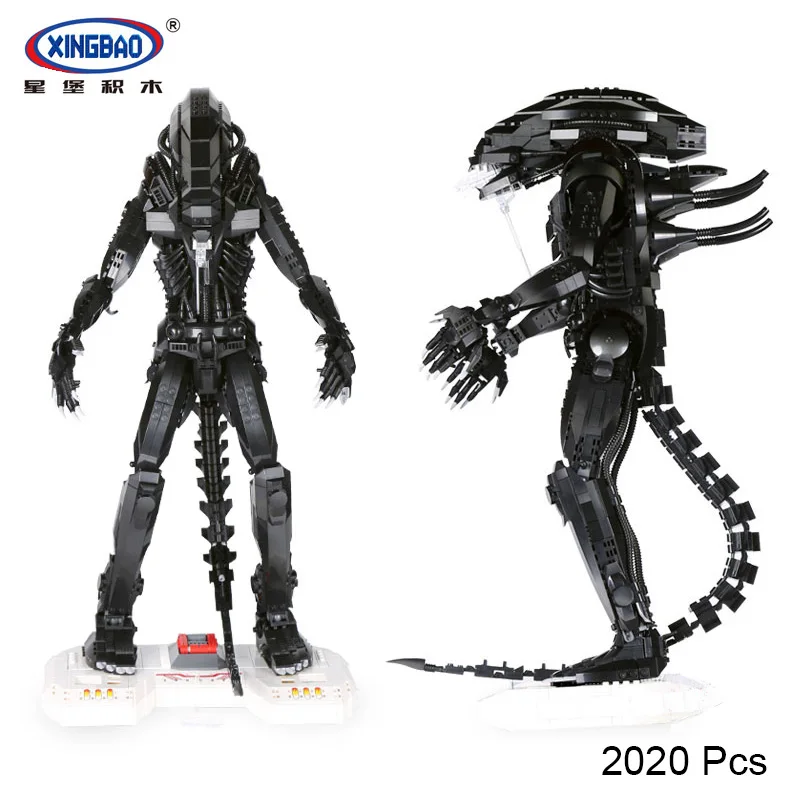 

XingBao 04001 Alien Robot Figures Block Genuine Creative Movie Series Children Educational Building Blocks Bricks Toy 2020 Pcs