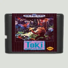 Toki 16 бит sega MD игровая карта для sega Mega Drive для Genesis