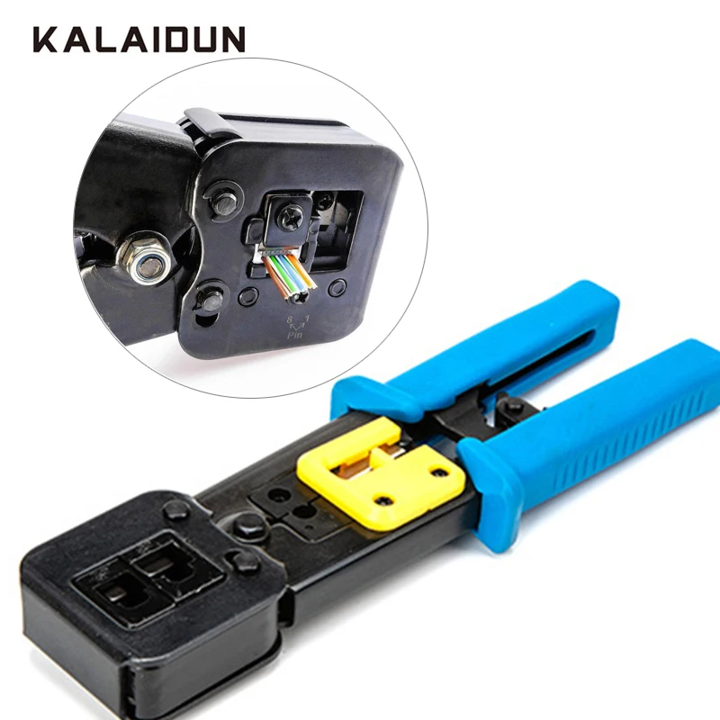 

KALAIDUN crimper EZ rj45 Networking Tools Cable Stripper press pliers multi-function Crystal Head Crimping Dual-purpose Pliers